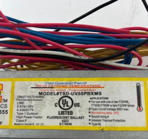 AC Electronics TSD-UV55PBXMS Fluorescent Ballast — product image 4 of 5