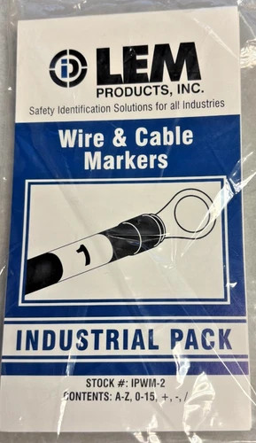 LEM Products IPWM-2 Industrial Pack Wire & Cable Markers — primary product image