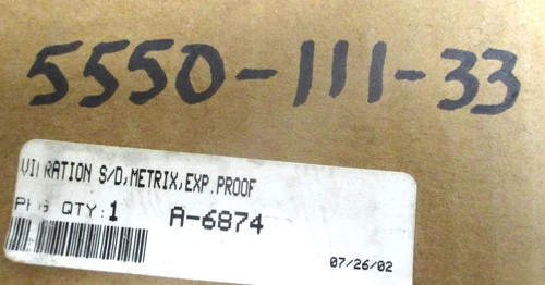 Metrix VibrAlert 5550-111-33 Mechanical Vibration Switch — product image 11 of 11