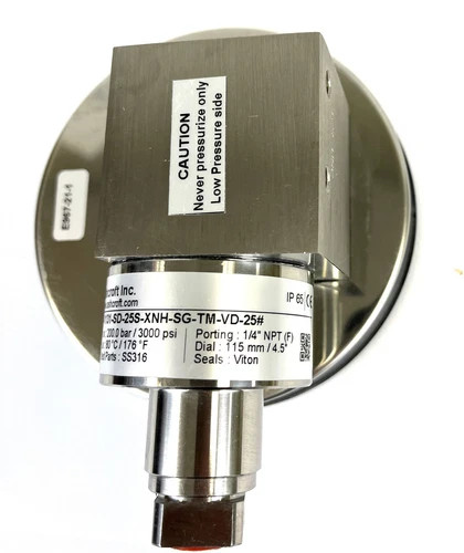 Ashcroft 1131 Differential Pressure Gauge 0-25 PSID 3000 PSI SST — product image 6 of 14
