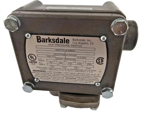 Barksdale P1X-K85SS-V High Pressure Switch — primary product image