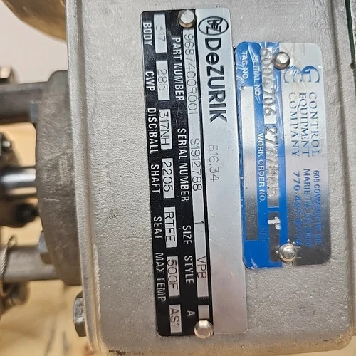 Dezurik 1" VPB Actuated V-Port Ball Valve 9687400R001 with ABB Position Master EDP300 — product image 4 of 6