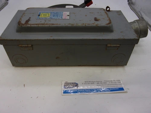 Square D H362WH Heavy Duty Safety Switch, 60A, 600V, 3-Pole, Fusible, NEMA 1 — product image 8 of 8