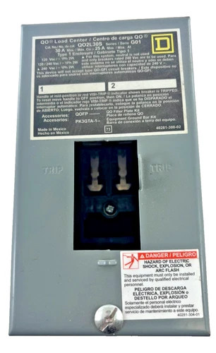 Square D QO2L30S Load Center, 30A, 2-Space, Type 1 Enclosure — primary product image