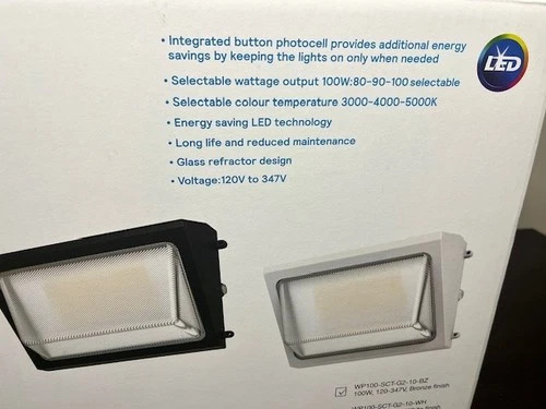 Stonco Keene WP100-SCT-G2-10-BZ 100W LED Wall Pack — product image 2 of 6