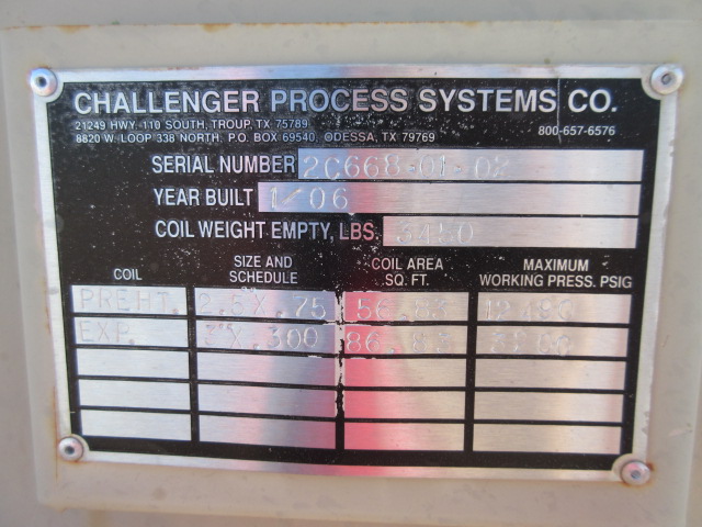 Challenger Process Systems Direct Fired Line Heater 48" x 17'6" 1.5MM BTU — product image 4 of 9