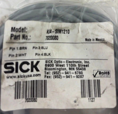 SICK KD4-SIM1210 Sensor Connection Cable — primary product image