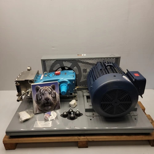 Cat Pumps 3801K.CO2 Triplex Plunger Pump with 15 HP Marathon Electric Motor — product image 18 of 21