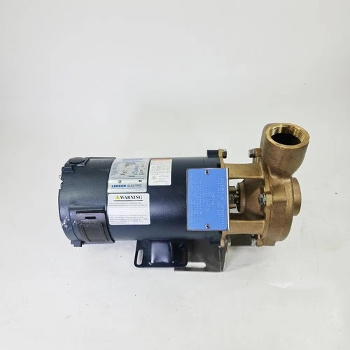 Scot Pump B48378X441J05XX Bronze Centrifugal Pump with Leeson 0.5 HP DC Motor, 1.5" NPT