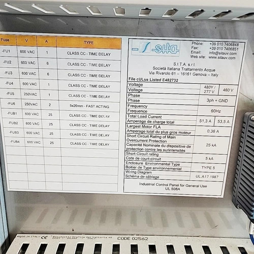 SITA UV SMP 300 XLG PRA 20" Chamber CL-150 316SS Disinfection Unit — product image 16 of 19