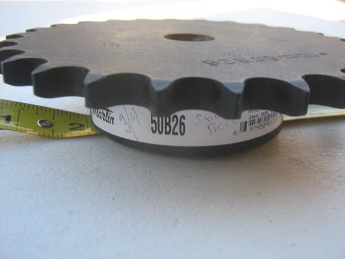 Martin 50B26 Type B Roller Chain Sprocket - 0.75" Bore