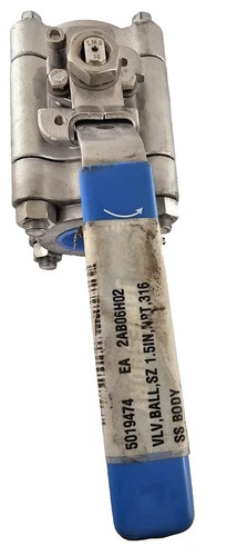 Jamesbury 1.5 Inch Series 4000 Model 4B 3600 TTB2 Stainless Steel Ball Valve — product image 5 of 5
