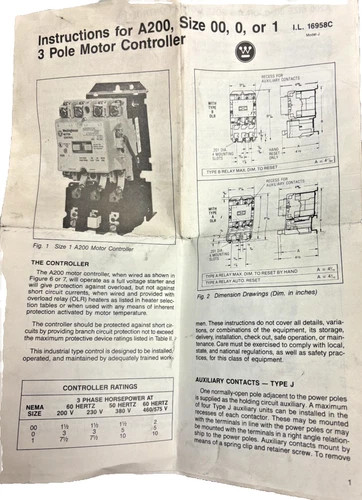 Westinghouse A200WICA-C Stainless Steel Motor Controller Enclosure — product image 5 of 5