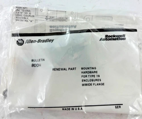 Allen Bradley 800H-NP31 Heavy Duty Enclosure Cover, Types 7 & 9, 2 Holes — product image 6 of 6