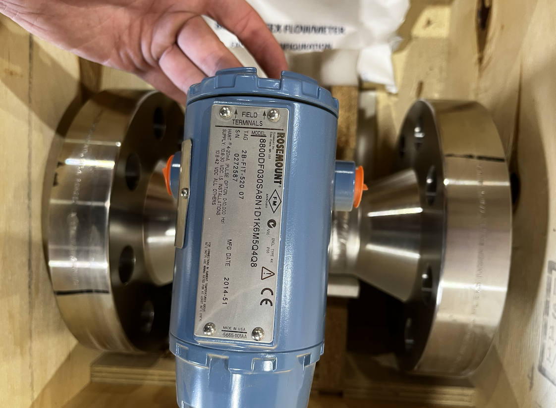 Rosemount 8800 Vortex Flowmeter 8800DF030SA1N1D1K1M5Q4Q8, 3-Inch, 1500 ANSI — product image 3 of 3