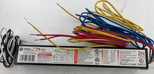 GE ProLine T12 Electronic Ballast GE-240-RS-MV-N — product image 2 of 5
