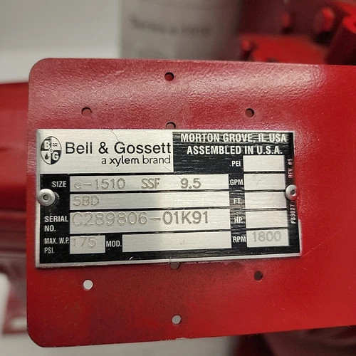 Bell & Gossett Series e-1510 5BD End Suction Centrifugal Pump with 9.5 Inch Impeller — product image 6 of 16