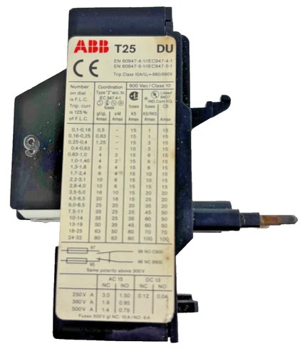 ABB T25 DU 8.5 Thermal Overload Relay