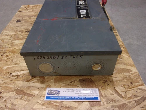 General Electric TH4324 Fusible Heavy Duty Safety Switch, 200A, 240V, 3P, 4W, NEMA 1 — product image 2 of 8