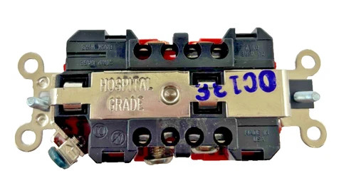 Leviton 8300-R 20A 125V Red Hospital Grade Duplex Receptacle — product image 6 of 6