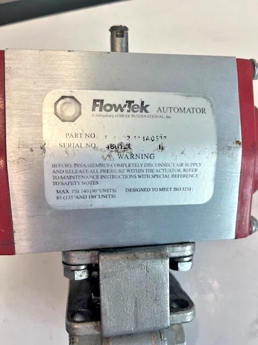 FlowTek Bray 1/2" Pneumatic Actuated Ball Valve — product image 2 of 6