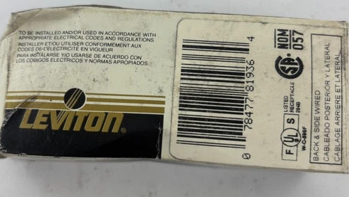 Leviton 5462 Brown Duplex Straight Blade Receptacle — product image 5 of 6