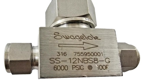 Swagelok Stainless Steel Needle Valve SS-12NBS8-G — product image 8 of 8