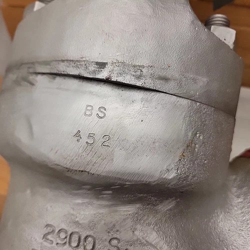Flowserve Edward 4" Class 2900 Special Angle Blowdown Valve with V1-1S Gear Actuator — product image 5 of 19