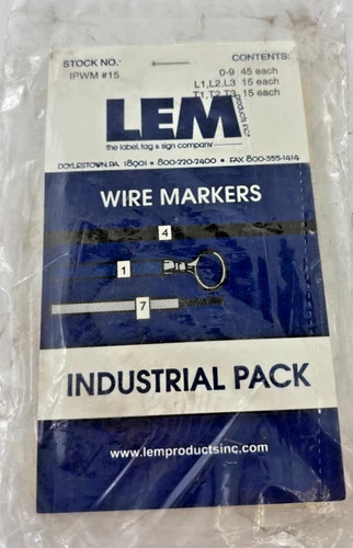 LEM Products IPWM #15 Wire Markers Industrial Pack