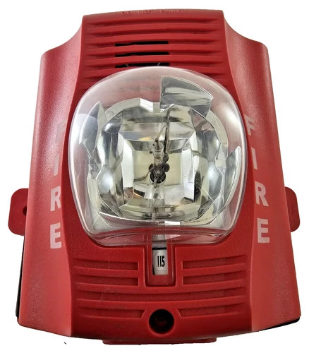 System Sensor SpectrAlert Advance P2R-P-SBBR Red Horn Strobe with 115 Candela Setting