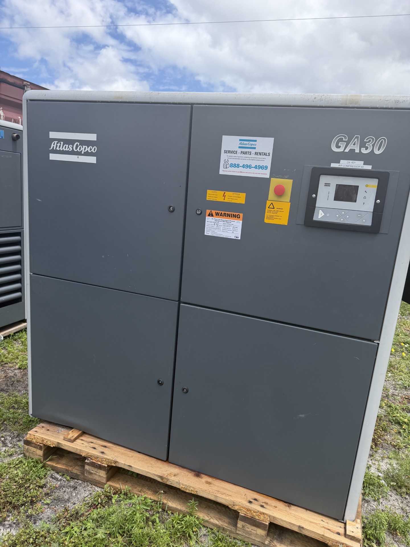 Atlas Copco GA30 40 HP Rotary Screw Air Compressor