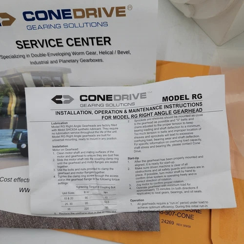 Cone Drive Right Angle Worm Gear Reducer Model R301SL0-A-C273 — product image 13 of 13