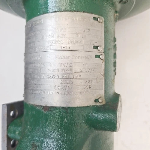 Fisher 3" ED CL600 Control Valve CF8M with 657 Size 40 Pneumatic Actuator — product image 6 of 8