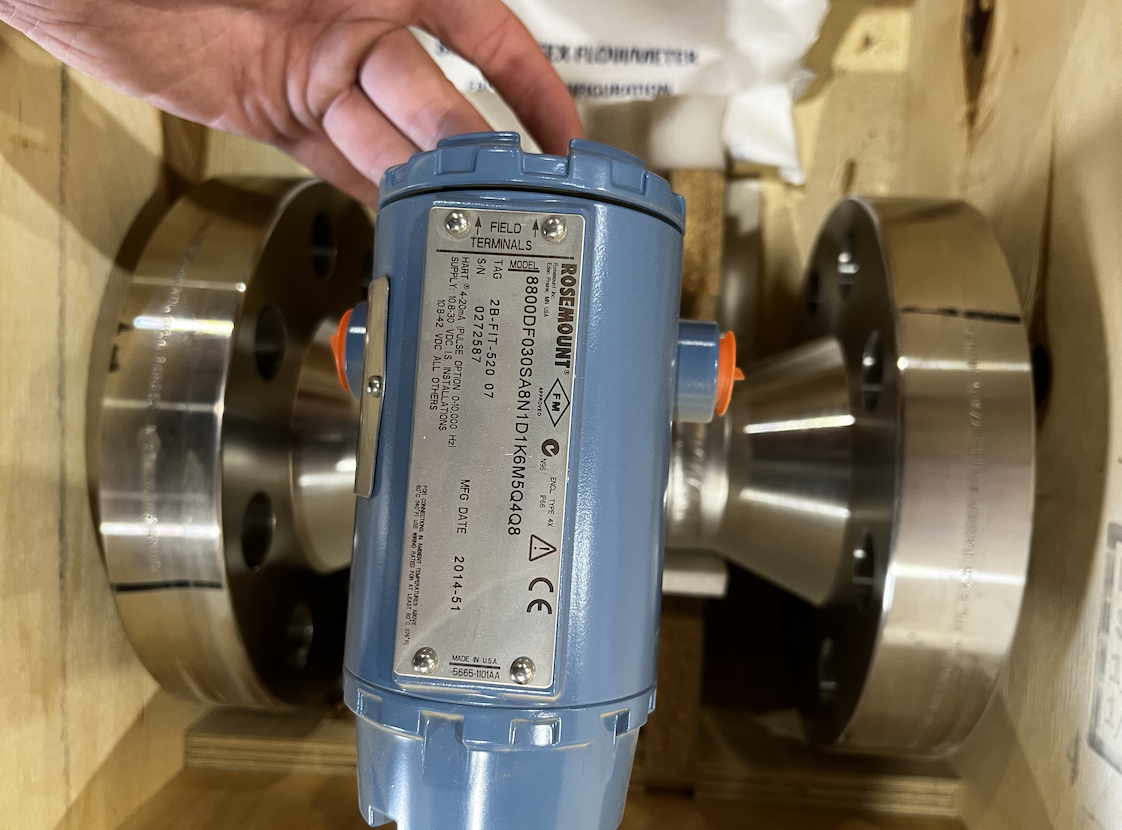 Rosemount 8800D Vortex Flowmeter 8-Inch 150 ANSI Flanged — product image 3 of 3