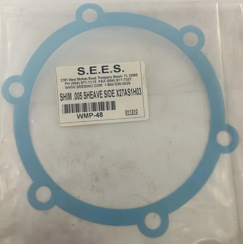 S.E.E.S. Shim 0.005 Sheave Side X27AS1H03 WMP-48 — primary product image