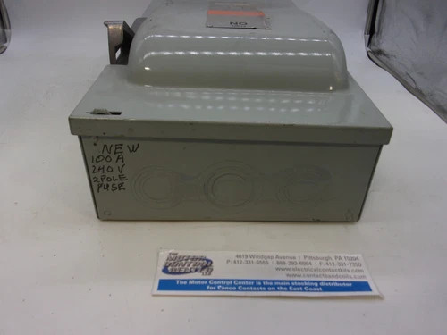 ITE Vacu-Break Heavy Duty Enclosed Safety Switch SN323, 100A 240V Fusible — product image 8 of 9