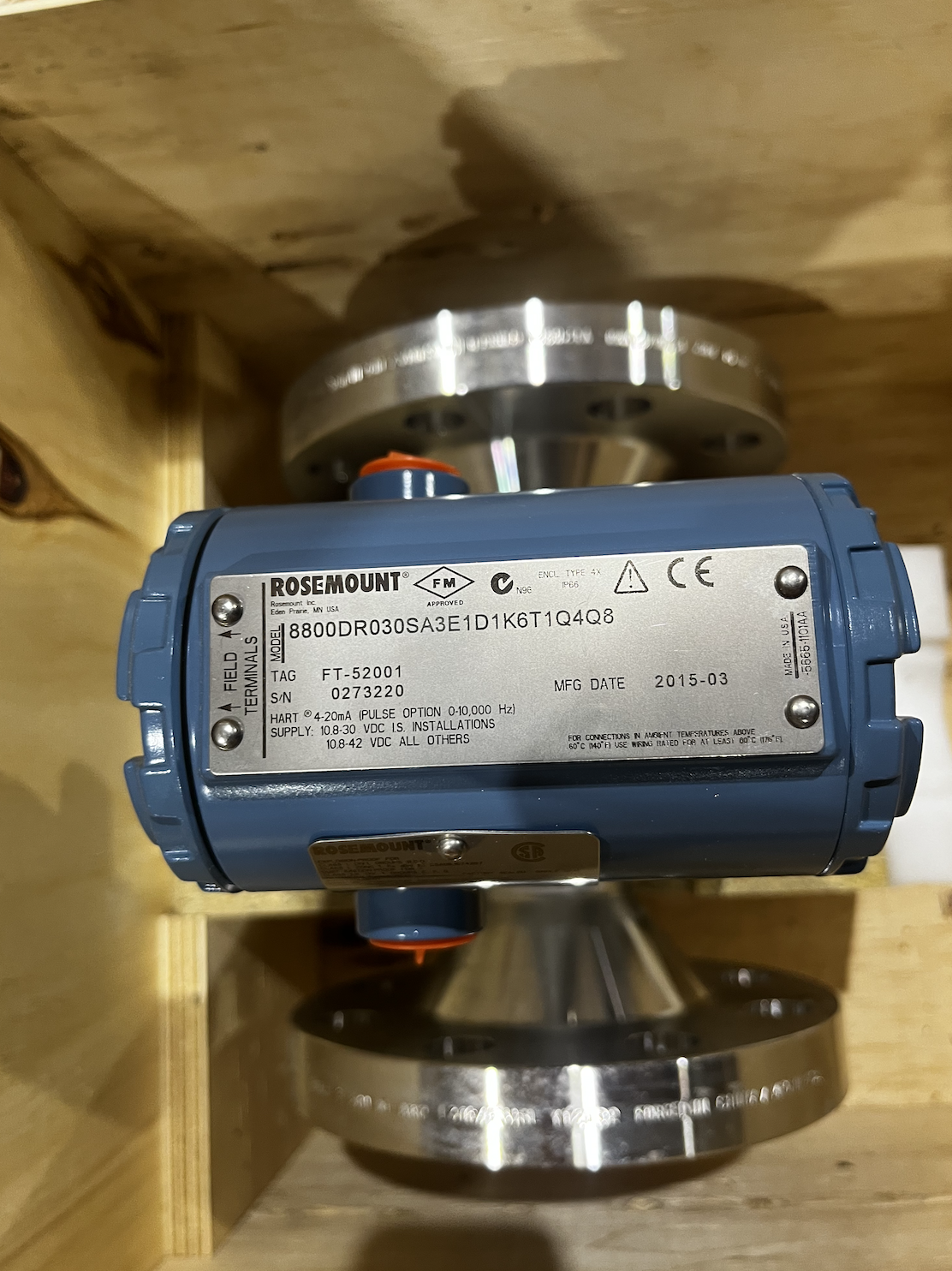 Rosemount 8800D Reducer Vortex Flowmeter 3-Inch Class 300 ANSI — product image 2 of 3
