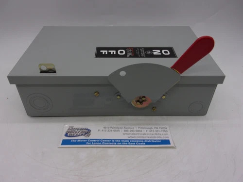 General Electric TG3222 General Duty Safety Switch, 60A, 240V, 2-Pole, Fusible, NEMA 1 — product image 7 of 8