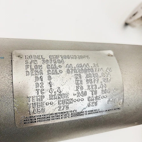 Micro Motion ELITE CMF100M328PC Coriolis Mass Flow Sensor — product image 2 of 8