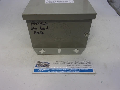 Westinghouse HFN362 Heavy Duty Safety Switch, 60A, 600V, 3-Pole, Fusible, NEMA 1 — product image 5 of 8