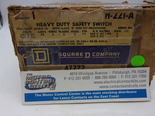 Square D H221A Heavy Duty Safety Switch — primary product image