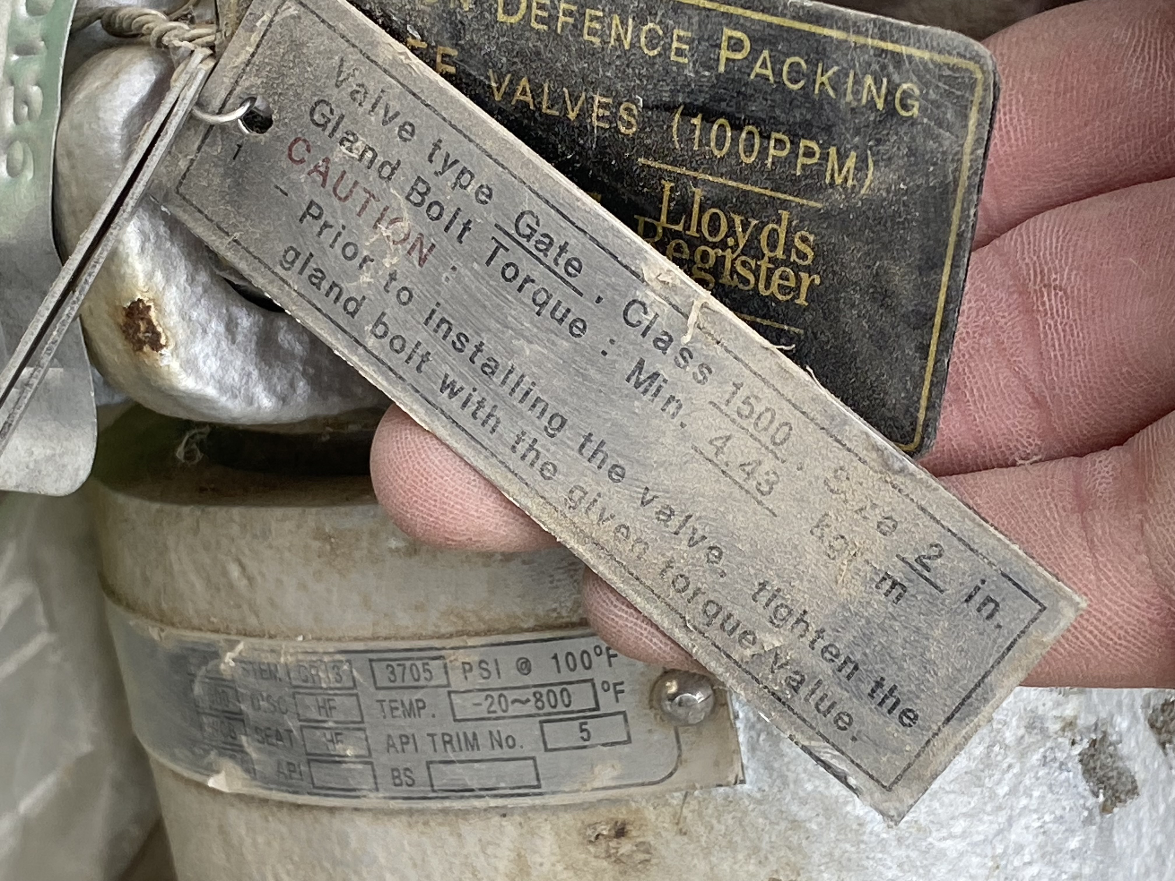 PK Valve 2-inch Class 1500 Gate Valve 1500BWS-PSB-160 SPL CL — product image 2 of 5