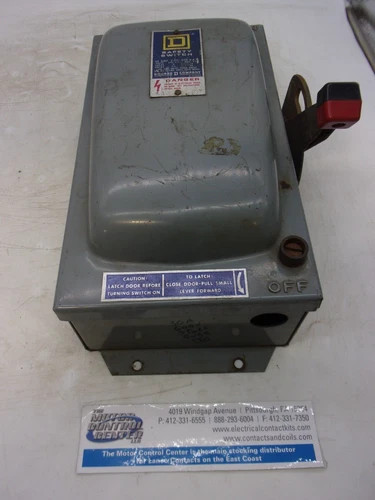 Square D H361A Heavy Duty Safety Switch, 30A, 600V, 3-Pole, Fusible, NEMA 12 — primary product image
