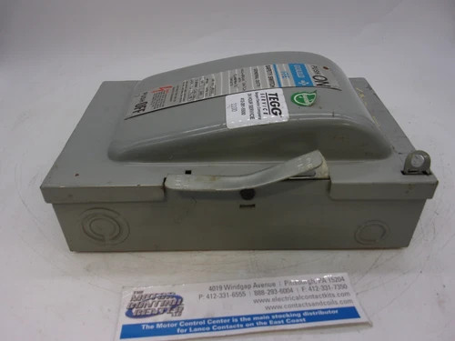 ITE Gould HU322 General Duty Safety Switch, 60A, 2P, Fusible, 240V, NEMA 1 — product image 5 of 8