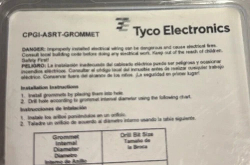 Tyco Electronics Assorted Grommet Kit CPGI-ASRT-GROMMET 8-Pack — product image 5 of 5