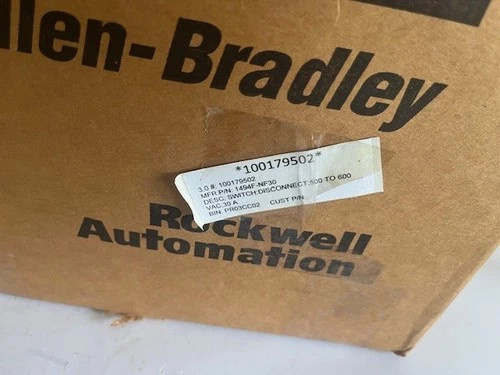 Allen-Bradley 1494F-NF30 Fusible Disconnect Switch 30A Right Hand Flange — product image 2 of 6