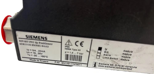 Siemens SIPART PS2 Electro-Pneumatic Valve Positioner 6DR5310-0NN01-0AA3 — product image 5 of 5