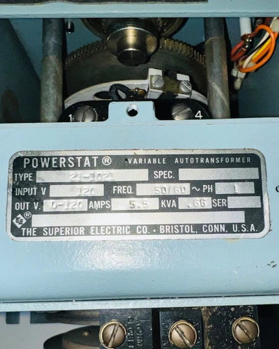 Superior Electric Powerstat Motorized Variable Autotransformer 21-1021-MD — product image 7 of 9