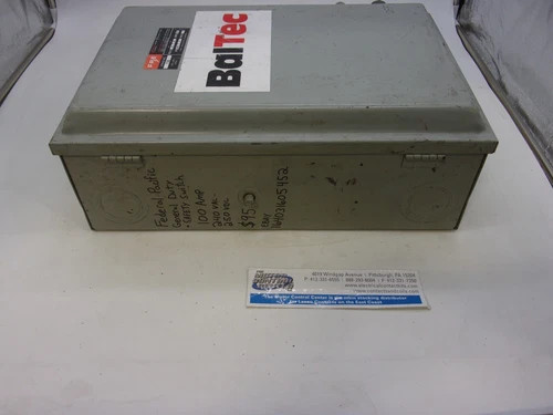 Federal Pacific Electric 7132 Safety Switch, 3P, Non-Fusible, 100A, 240V, NEMA 1 — product image 9 of 9