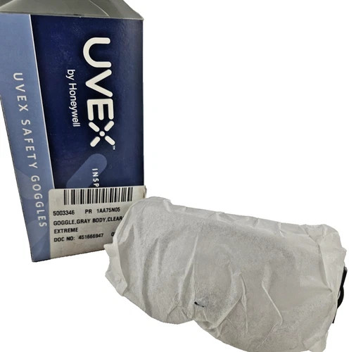 UVEX Stealth Safety Goggles S3960C Gray Body Clear XR Lens — product image 2 of 4